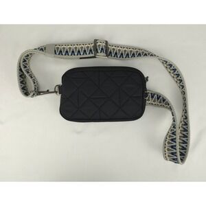 Travelon Boho Quilted RFID Blocking Belt Bag CrossbodyBlack Adjustable Strap‎